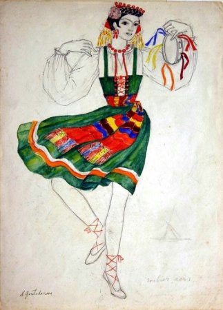 Тарантелла танец рисунок