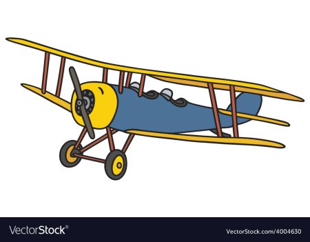 Самолет кукурузник вектор вид сбоку