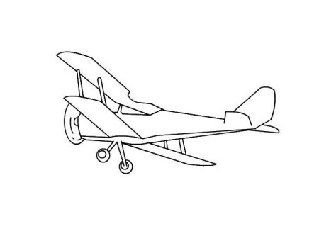 Раскраска самолет кукурузник