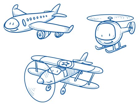 Самолетик ручкой рисунок