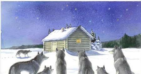 Зимовье зверей сказка волки