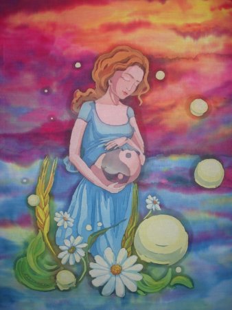 Картина беременной женщины