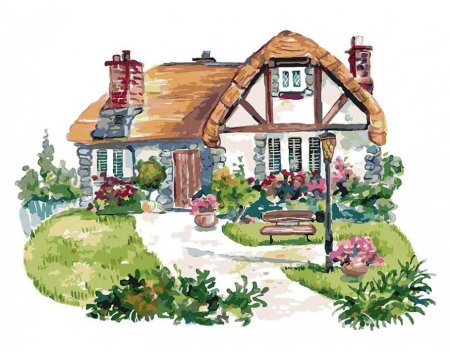 Красивый мультяшный дом