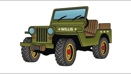 Раскраска Jeep Wrangler Rubicon