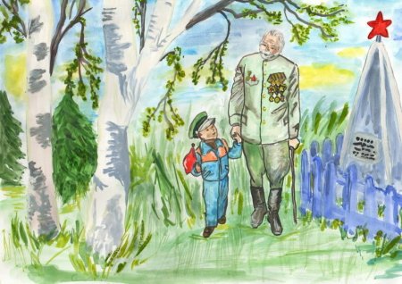 Рисунки детей о войне и победе