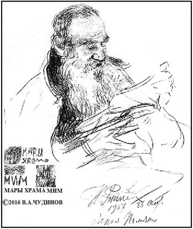 Лев толстой портрет