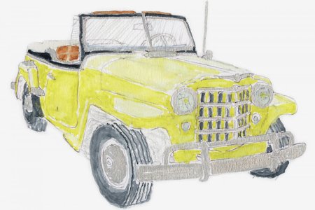 Ретро машина для рисования