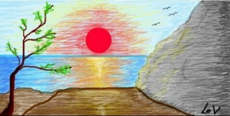 Красота воды детский рисунок