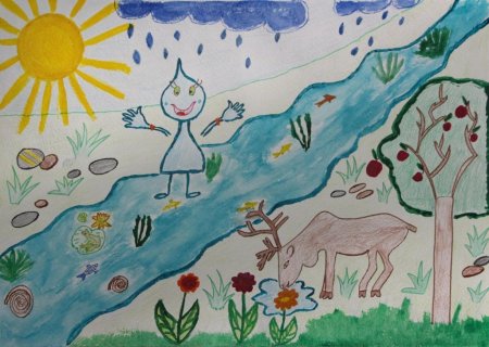 Природа рисунок для детей