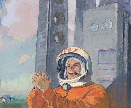 Юрий Гагарин склейка