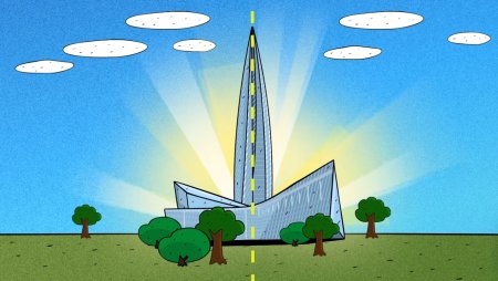 Лахта башня Смешарики