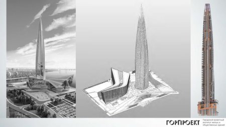 Лахта-центр в Санкт-Петербурге 3д
