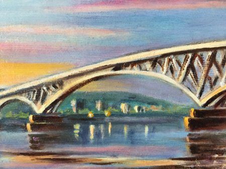 Казань мост рисунок детский