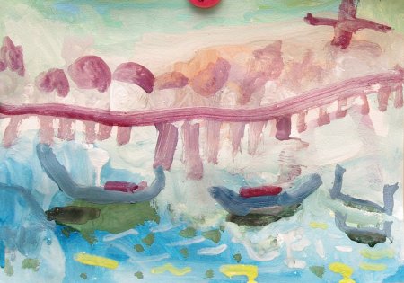 Мост Ханты-Мансийск рисунок