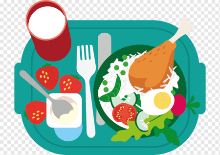 Мальчик завтракает