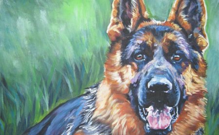 Немецкая овчарка Canva