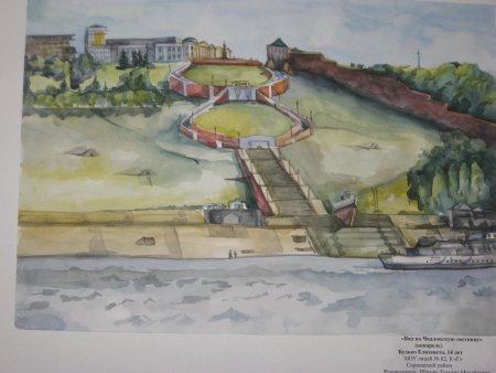 Чкаловская лестница Нижний Новгород глазами детей