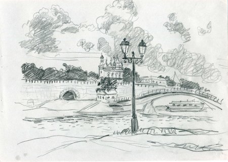 Кремль Великий Новгород зарисовки