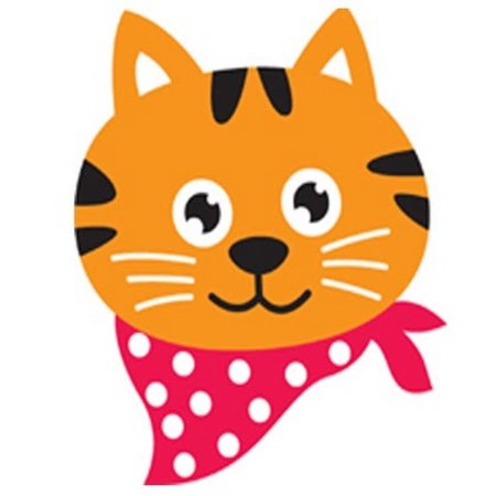 Мордочка котика для детей