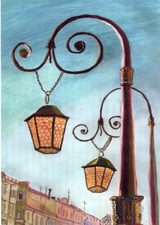 Рисование фонаря