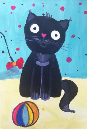 Кот рисунок