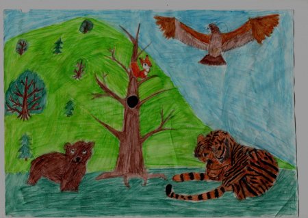 Нарисовать тайгу