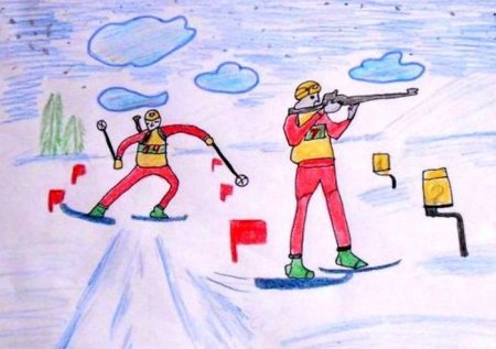 Детские забавы зимой