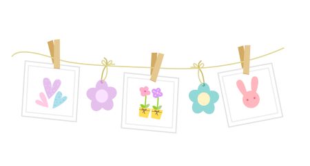 Веревка с прищепками вектор