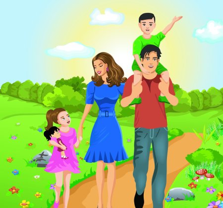 Семья мультяшные