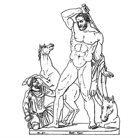 Кони Диомеда подвиг Геракла рисунок