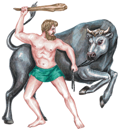 Подвиг Геракла быки Гериона