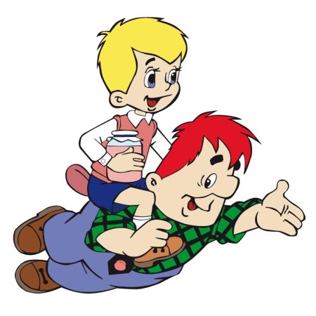 Малыш и Карлсон герои