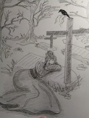 Иллюстрация к рассказу Станционный смотритель