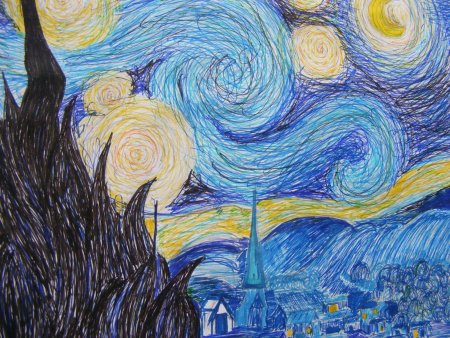 Ван Гог Звёздная ночь оригинал