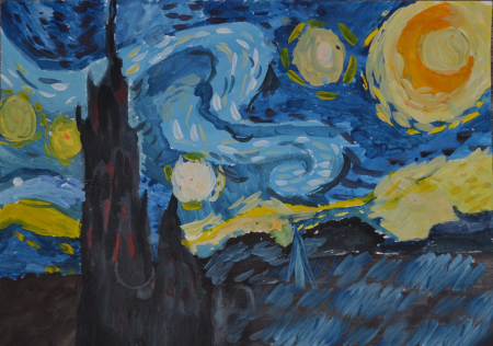 Лунная ночь Ван Гог элитарное