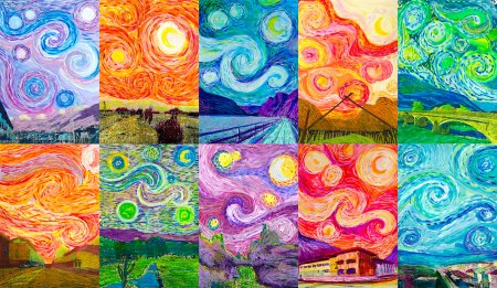 Ван Гог техника рисования