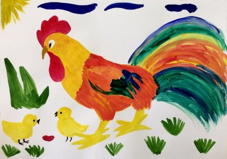 Рисование петуха