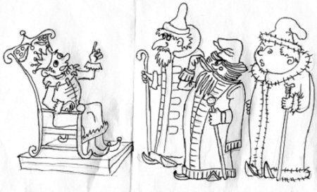 Царь горох иллюстрации