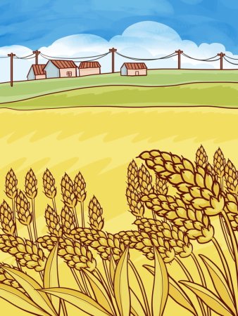 Рисование пшеничное поле старшая группа