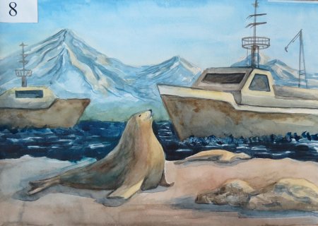 Конкурс детских рисунков в городе Камчатка
