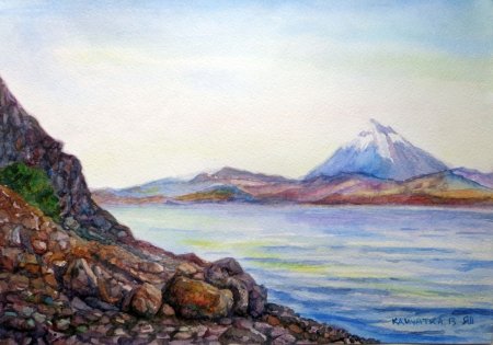 Рисование на тему природа Камчатки