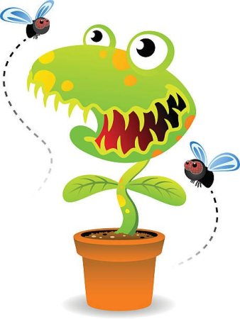 Венерина мухоловка мультяшная