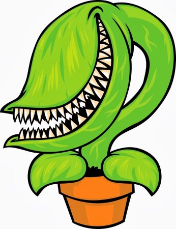 Венерина мухоловка цветок рисунок