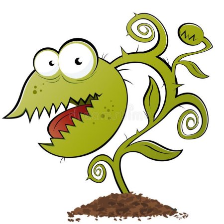 Хищные растения мультяшные