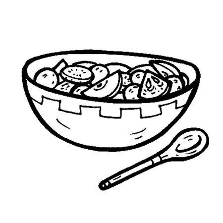 Раскраска еда