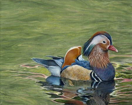 Майолика утка Мандаринка