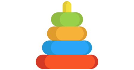 Детская пирамидка вектор