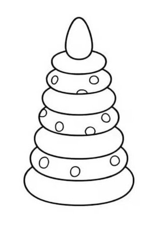 Пирамидка детская раскраска