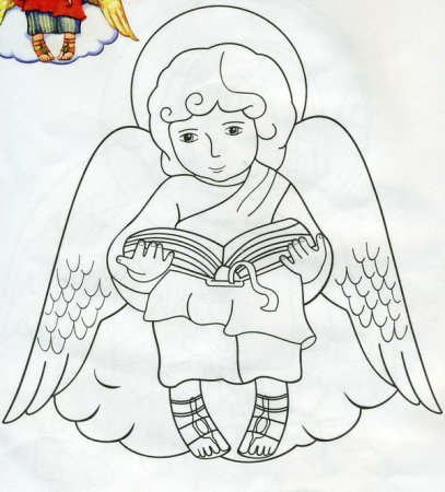 Аппликация ангел