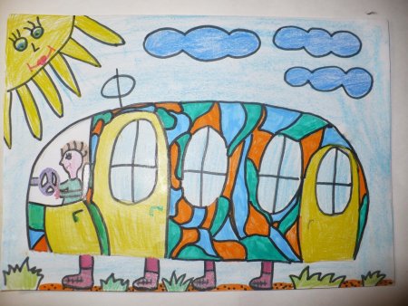 Транспорт будущего рисунок для детей